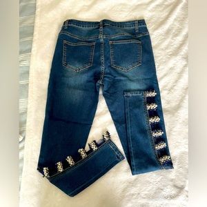 Venus pearl frayed skinny Jean 8